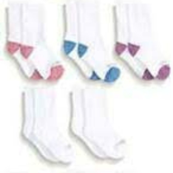 Fruit of the Loom Girls' Little 10-Pair Pack Socks New Size L - Picture 1 of 3
